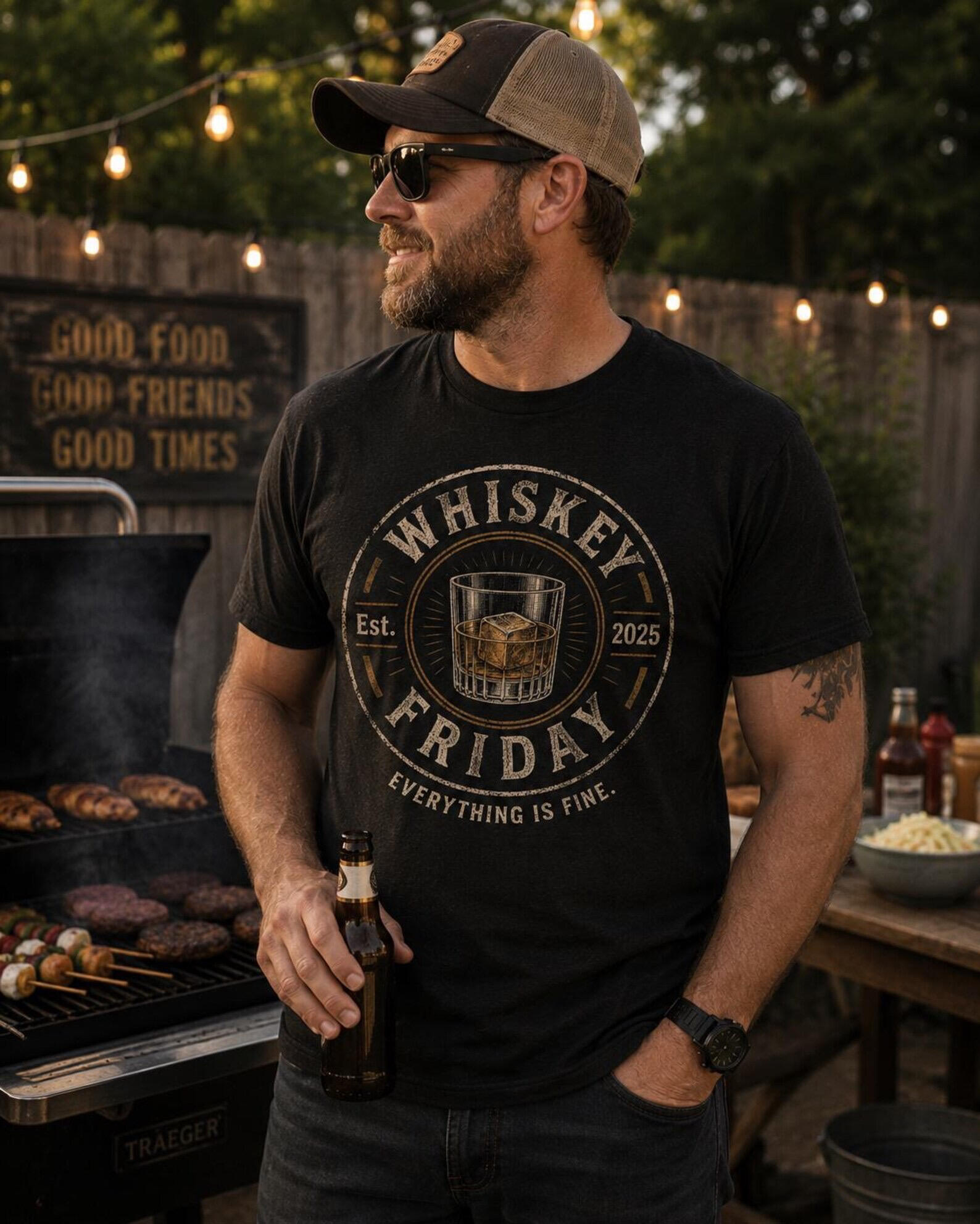 Whiskey Friday Whiskey Friday started with a simple idea. On Friday, we drink whiskey. Sometimes… Even when it’s not Friday. Then we decided to make merch. Lots of merch. So, here’s to Friday. No matter what day it is.